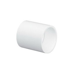 Lasco 429010BC Pipe Coupling, 1 in, Slip, PVC, White, SCH 40
