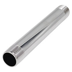 Wal-Rich 0302562 Pipe Nipple, 1/2 in, IPS, Brass, Chrome, 5-1/2 in