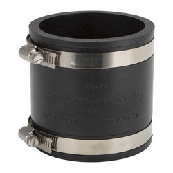 ProSource Coupling, 3 in x 3 in, PVC, Black. Available for