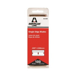 American LINE 66-0089-DIS Single Edge Blade, Two-Facet Blade, 3/4
