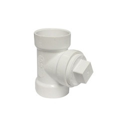 Canplas 192115S Test Tee, 2 in, Hub x FNPT, PVC, White. Available
