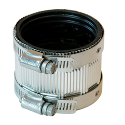 Fernco 14200 Coupling, 2 in, No Hub, PVC, SCH 40 Schedule, 4.3 psi