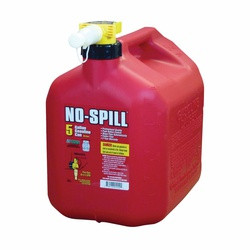 No-Spill 1450 Gas Can, 5 gal Capacity, Plastic, Red. Available for