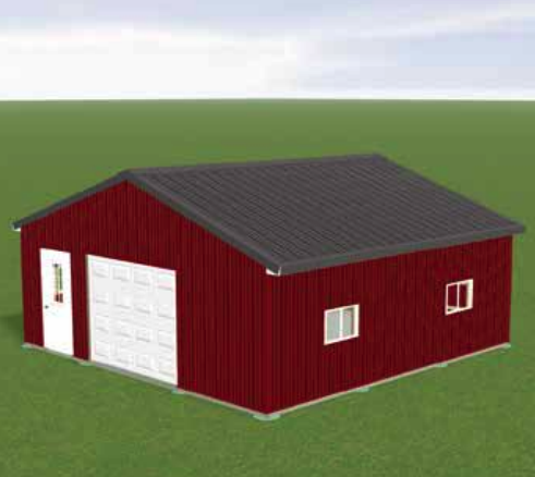 Pole Barn Package 24x24x8