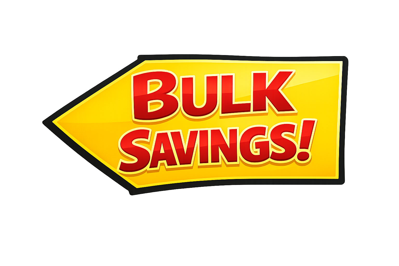 Bulk Savings Promotional Badge