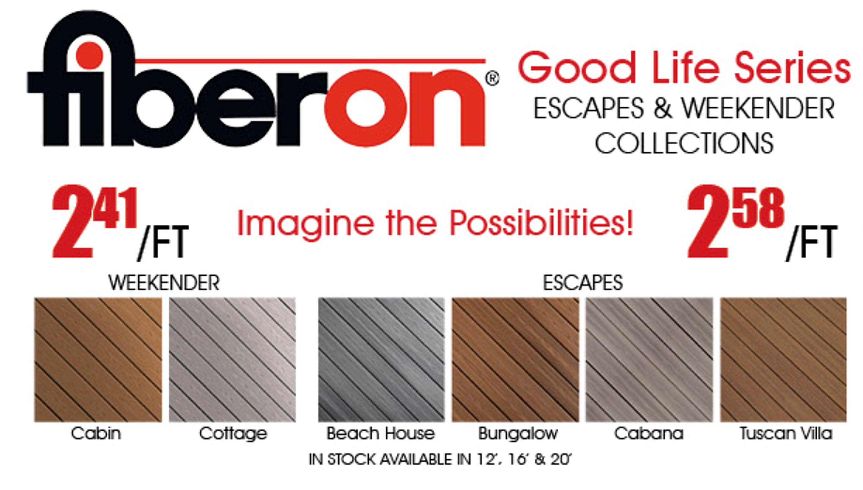 Fiberon decking collections