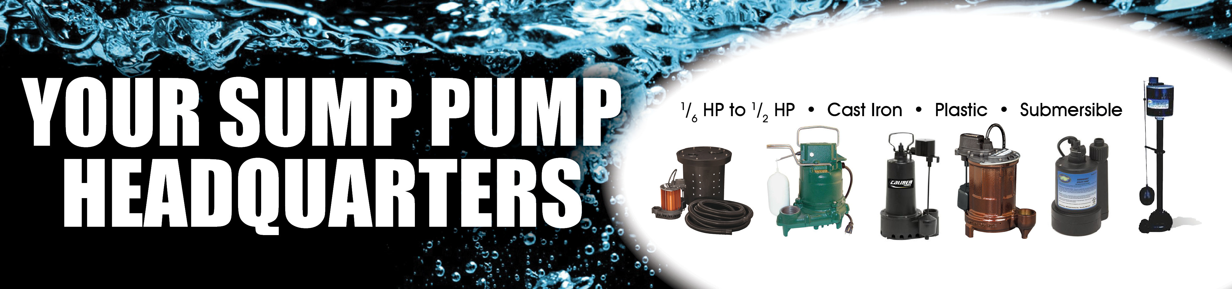 Hep Sales massive selection of sump pumps