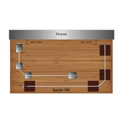 RailFX 102 Series RFX10230 Cable Rail, 1/8 in Dia, 30 ft L, Stainless Steel