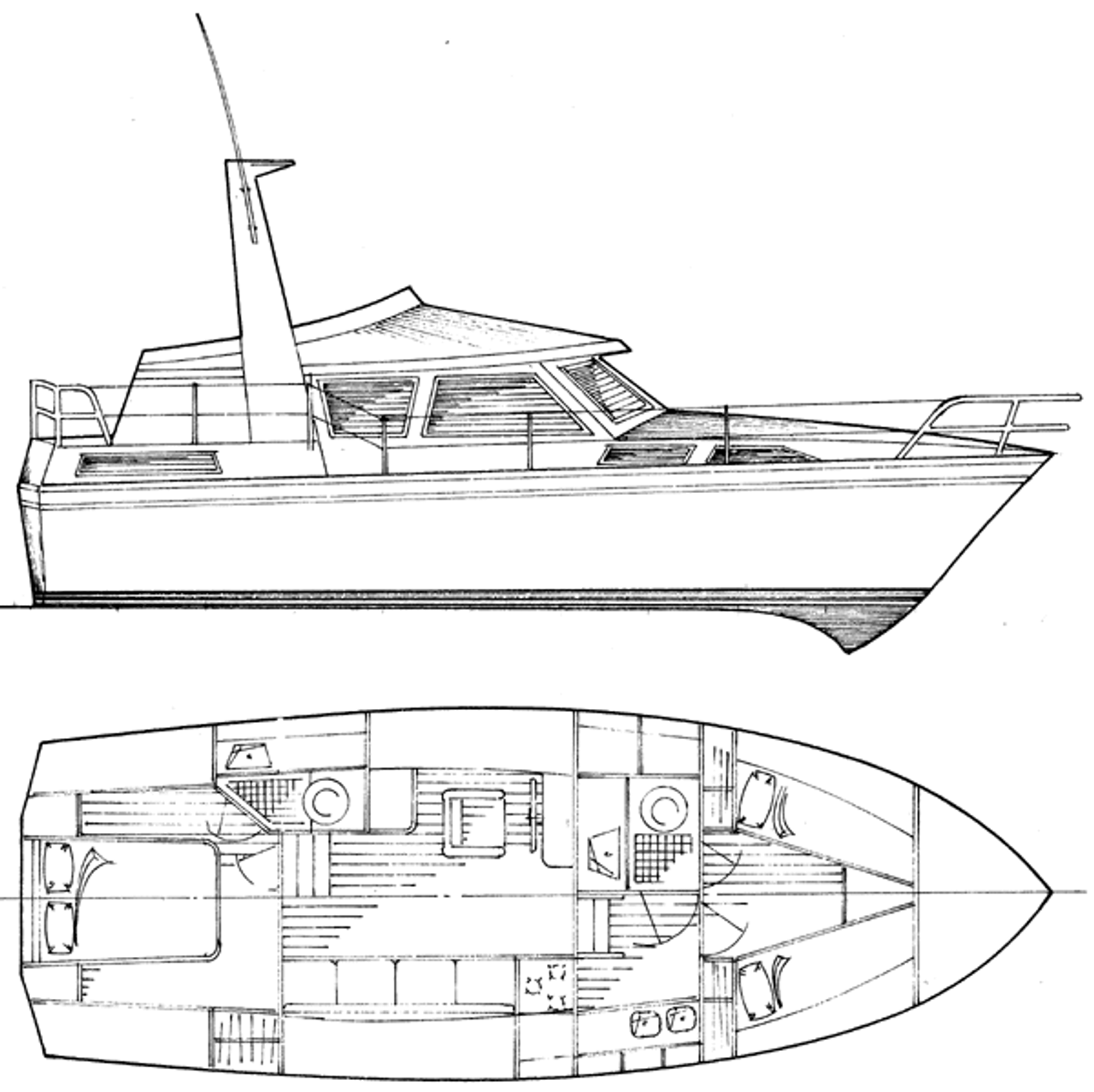36' Motor Yacht Plans