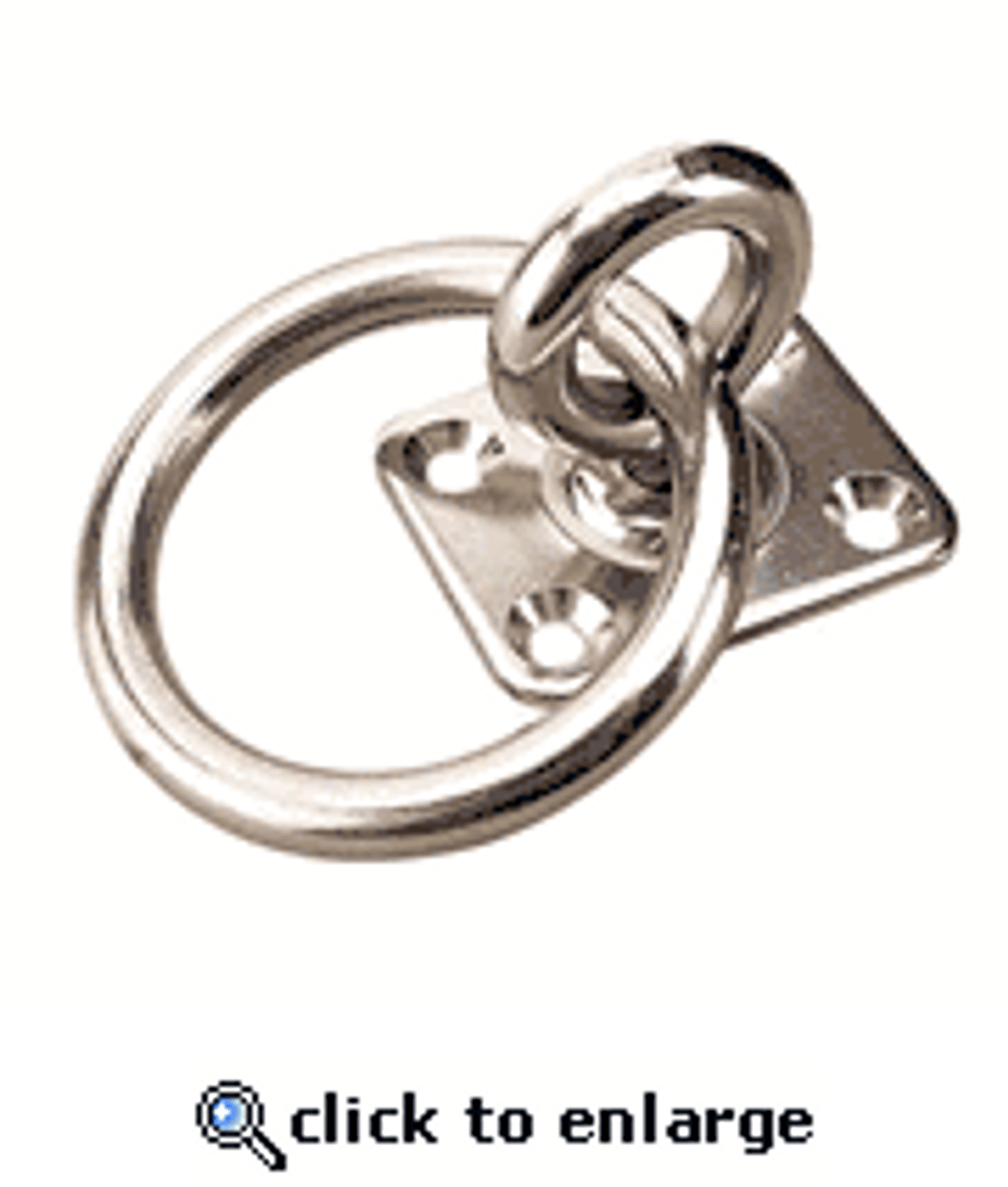 Sea Dog Stainless Steel Swivel Eye Plate with Ring