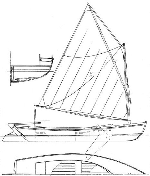 13'4" Selway Fisher Melonseed Skiff Plans