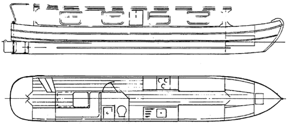 36' Hawfinch Wood Narrowboat Plans