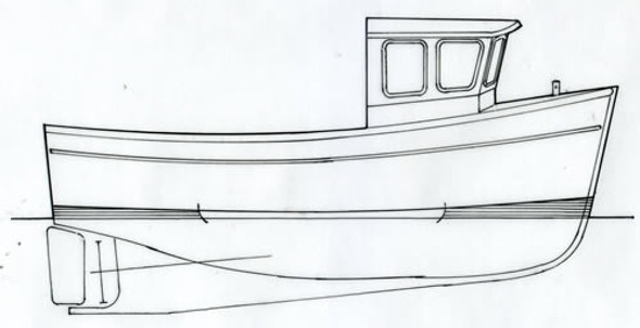 Mylor 27' Strip Planked Fishing Boat Plans