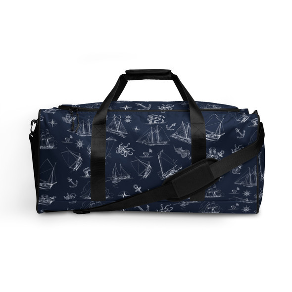 Ships & Sea Monsters Duffel Bag