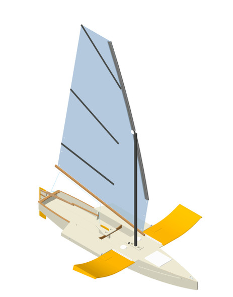 18'7 Snipa Sprit Sailing Fishing Boat - Duckworks Boat Builders Supply