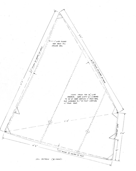 51 Square Foot Michalak Lugsail