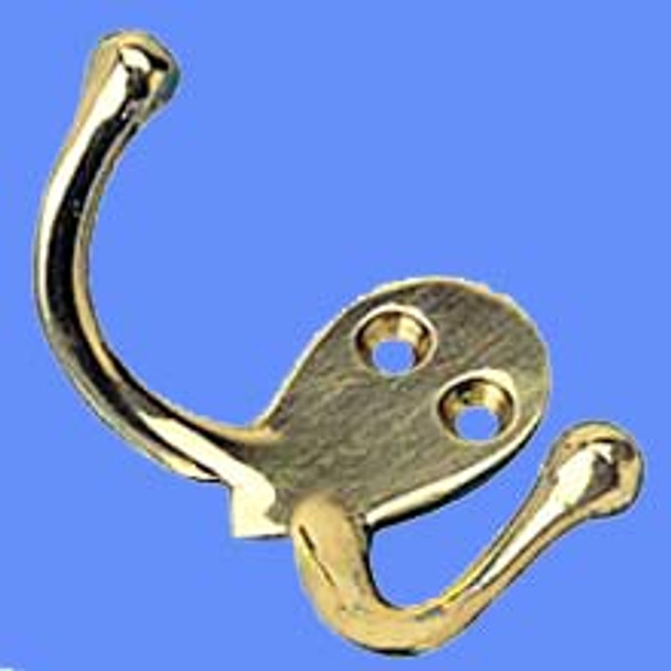 Seadog Brass Double Coat Hook