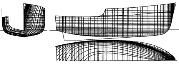 24' Strip Planked Motor Yacht Plans