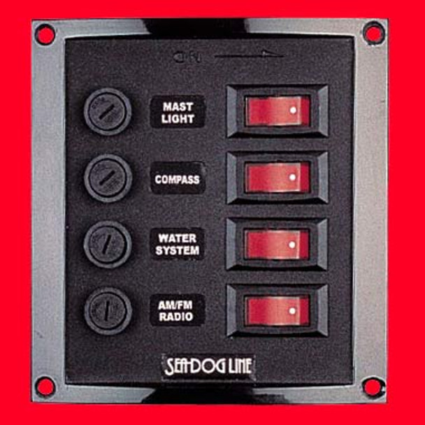 Seadog Illuminated 4 Fuse/Switch Panels