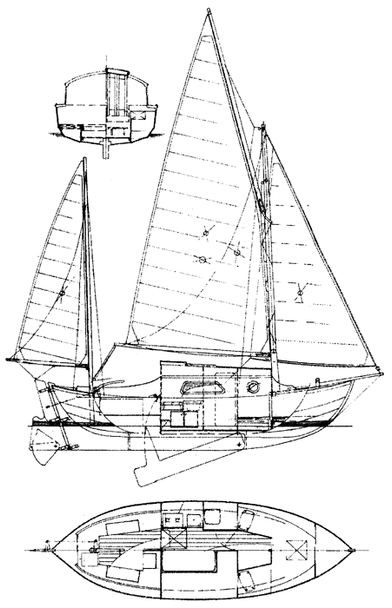 25'1" Kari 4 Sailing Cruiser Plans