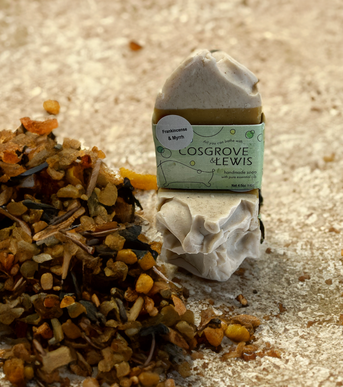 Frankincense and Myrrh Essential Oil Soap - Cosgrove & Lewis Handmade  Luxury Soaps