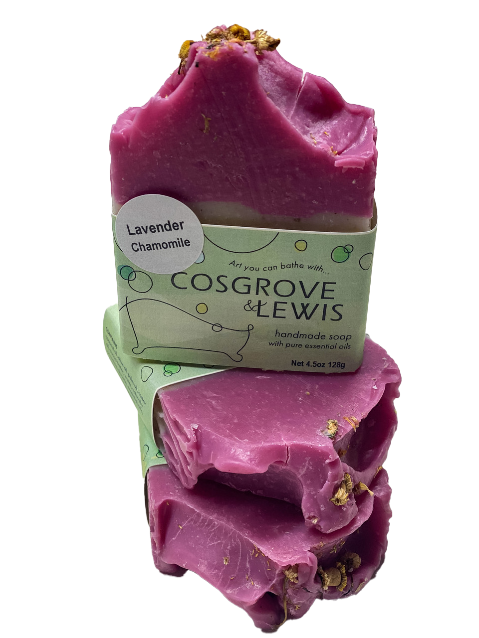 Lavender Essential Oil Doughnut Bath Bomb Cosgrove & Lewis Handmade