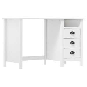 Desk White Solid pine wood 47.2x19.7x29.1 in Desk Rectangular A949-288996 Desk White Solid pine wood 47.2x19.7x29.1 in Desk Rectangular A949-288996