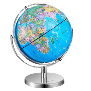 Illuminated World Globe with Stand, 13 in/330.2 mm, Educational Earth Globe with Stable Heavy Metal E415-DQYJJLFGQL130L7Y7V9 Illuminated World Globe with Stand, 13 in/330.2 mm, Educational Earth Globe with Stable Heavy Metal E415-DQYJJLFGQL130L7Y7V9