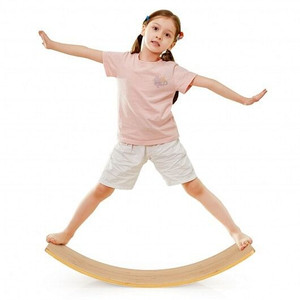 35.5 Inch Wooden Wobble Balance Board for Toddler and Adult - Color: Natural D681-SP37600 35.5 Inch Wooden Wobble Balance Board for Toddler and Adult - Color: Natural D681-SP37600