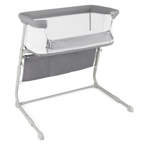 Baby Bassinet Bedside Crib with Adjustable Height Comfy Mattress-Gray - Color: Gray D681-BC10260GR Baby Bassinet Bedside Crib with Adjustable Height Comfy Mattress-Gray - Color: Gray D681-BC10260GR