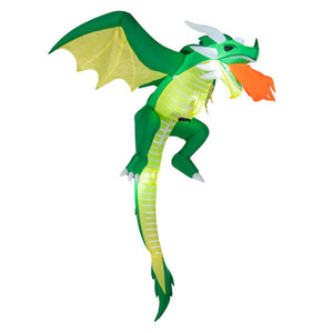 5 Feet Hanging Halloween Inflatable Dragon - Size: 5 ft D681-CM24312US 5 Feet Hanging Halloween Inflatable Dragon - Size: 5 ft D681-CM24312US