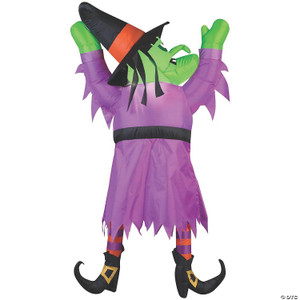 60inch Blow Up Inflatable Hanging Witch Outdoor Halloween Yard Decoration N274-MR01SS70772G 60inch Blow Up Inflatable Hanging Witch Outdoor Halloween Yard Decoration N274-MR01SS70772G