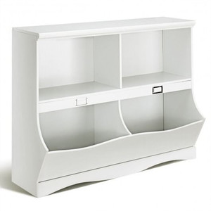 Kids Storage Unit Baby Toy Organizer Children Bookshelf Bookcase-White B593-HW57075color