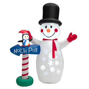 6 Feet Inflatable Christmas Decoration with Built-in Snowflake Projector - Color: Multicolor D681-CM23985US 6 Feet Inflatable Christmas Decoration with Built-in Snowflake Projector - Color: Multicolor D681-CM23985US