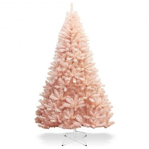 6/7 Feet Artificial Christmas Tree Hinged Full Fir Tree-7 ft - Color: Pink - Size: 7 ft D681-CM22349 6/7 Feet Artificial Christmas Tree Hinged Full Fir Tree-7 ft - Color: Pink - Size: 7 ft D681-CM22349