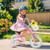 12 Inch Kids Bike with Training Wheels and Basket for Boys Girls 3-4 Years Old - Color: Peach - Siz D681-TS10086RE-12