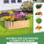 Folding Wooden Raised Garden Bed with Removable Bottom for Herbs Fruits Flowers B593-GT3961