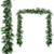 9 Feet Pre-lit Snow Flocked Tips Christmas Garland with Red Berries B593-CM22831