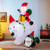 7 Feet Inflatable Santa Claus Riding Bear with Penguin Gift Bags and Gift Box - Color: Multicolor - D681-TT10019US