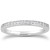 14k White Gold Micro-pave Flat Sided Diamond Wedding Ring Band P150-17409-6