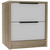 Mod Light Oak and White Two Drawer Nightstand N270-453292
