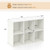 Modern 6-Cube Bookcase with Anti-tipping Kits for Bedroom Living Room-White B593-CB10874