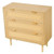 3 Drawer Rattan Dresser, Modern Closet Dresser for Bedroom, Natural Rattan Chest of Drawers with Me E415-SLJYXTBCTJDLPGT2Z001V0
