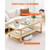 Rattan Coffee Table, Rectangle Rattan Woven Wood Coffee Table with Tempered Glass Top, 45-Inch Mode E415-ZFXKFZYMSSMZBVF8VV0