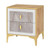 Nightstand with 2 Pull-out Drawers for Living Room Bedroom - Color: Natural D681-HU11016