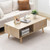 Rattan Coffee Table, Mid Century Modern Coffee Table, Rectangle Wood Coffee Table, 42 Inch Modern B E415-ZFXKFZYMSMDFXW8L4V0