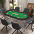 8 Players Texas Holdem Foldable Poker Table-Green B593-UY10159
