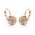 Color: 18kt Rose Gold Plt. - ROSE IS A ROSE 18kt Rose Crystal Earrings In White Yellow And Rose Gol K290-9301033669