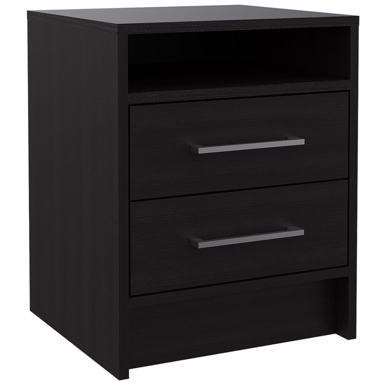 Light and Dark Oak Two Drawer Nightstand N270-453290