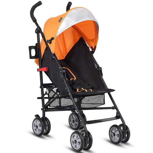 Folding Lightweight Baby Toddler Umbrella Travel Stroller-Orange - Color: Orange D681-BB4880YE